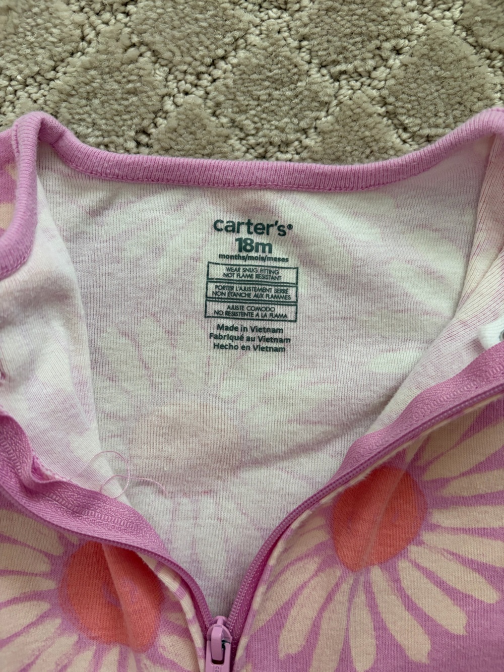 Carters 18M Girls Footies Bundle - Picture 3 of 10